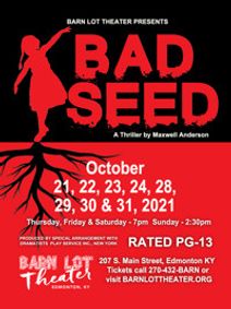 Bad Seed show poster