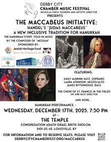 'Judas Maccabeus' by Handel show poster