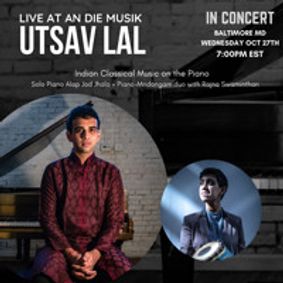 Utsav Lal (piano) show poster