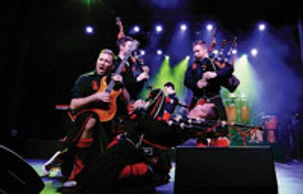 The Red Hot Chilli Pipers show poster