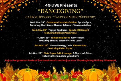 'DANCEGIVING' Carrollwood's 'Taste of Music Weekend' show poster