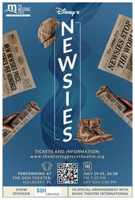 Disney's NEWSIES show poster