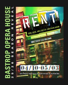 RENT show poster
