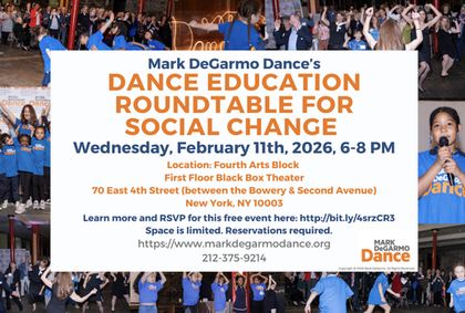 MDD’s Dance Education Roundtable for Social Change 2026 show poster