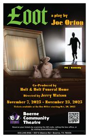 Joe Orton's Loot show poster