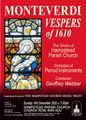 Monteverdi Vespers of 1610 in UK Regional