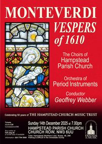 Monteverdi Vespers of 1610 show poster