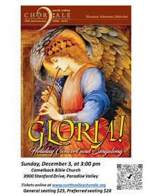 GLORIA! Holiday Concert and Singalong with North Valley Chorale show poster