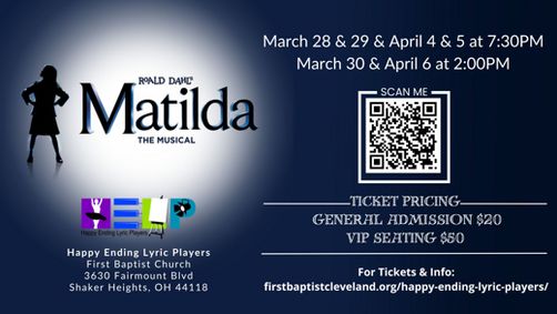 Matilda: The Musical show poster