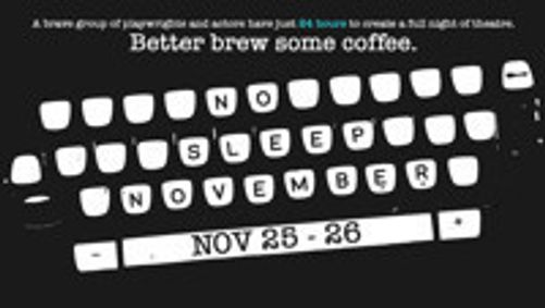 No Sleep November 2018 show poster