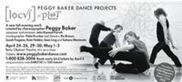 Peggy Baker Dance Projects presents the world premiere of locus plot show poster