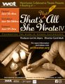 Westchester Collaborative Theater (WCT) Presents  That’s (Not) All She Wrote IV in Rockland / Westchester