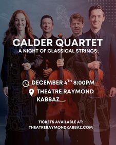 The Calder Quartet show poster