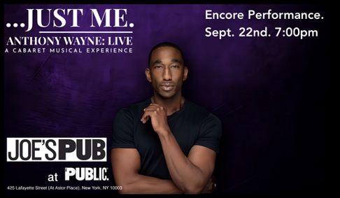 ...JUST ME. ANTHONY WAYNE: LIVE show poster