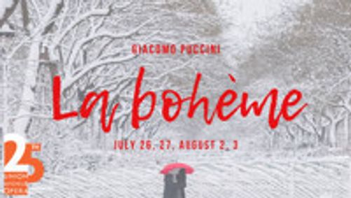 La bohème show poster
