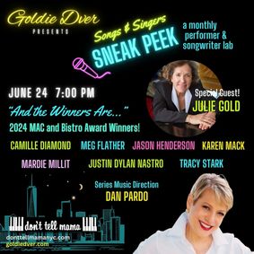 SNEAK PEEK - a performer and songwriter lab show poster