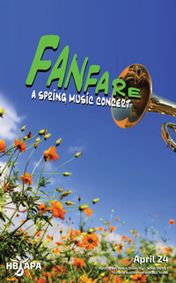 HB APA's Fanfare 2019 show poster