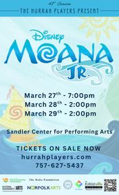 Disney's Moana Jr. show poster