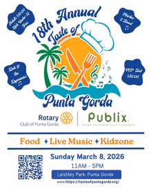 18th Annual Taste of Punta Gorda Festival show poster