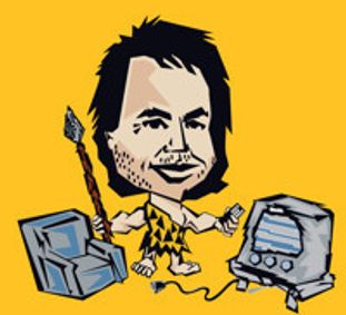 Defending the Caveman show poster