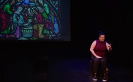 TOO BIG FOR HER BRITCHES show poster