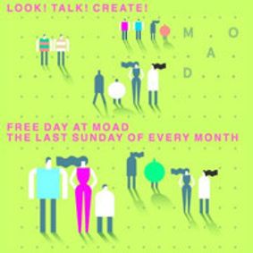 Look! Talk! Create! Free Family Days at MOAD MDC show poster