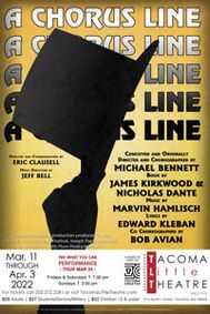 A CHORUS LINE at Tacoma Little Theatre show poster
