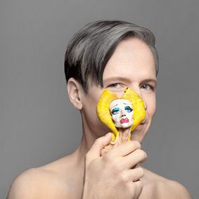 'John Cameron Mitchell & Amber Martin in Cassette Roulette' show poster