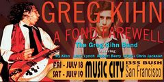 A Fond Farewell: Celebrating the Legacy of Greg Kihn - Live @ Music City SF in San Francisco / Bay Area