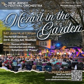 Mozart in the Garden show poster