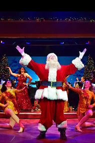 A Beef & Boards Christmas show poster