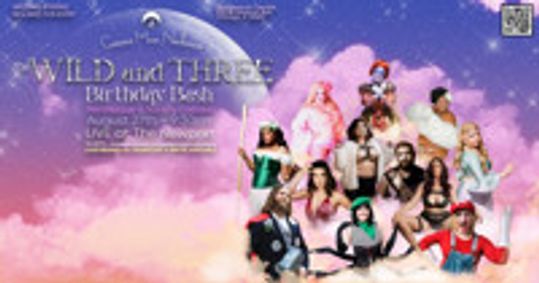 The Wild and Three Birthday Bash Nerdlesque & Variety Cabaret with Crescent Moon Nerdlesque show poster