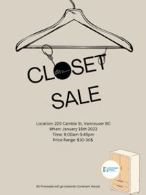 JCI Institute Closet Sale
