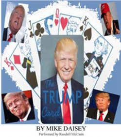THE TRUMP CARD by Mike Daisey show poster