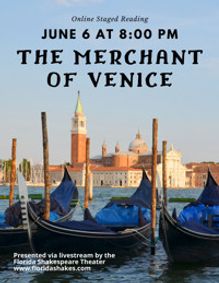 Live Streamed reading of The Merchant of Venice show poster