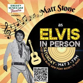 Matt Stone as ELVIS: IN PERSON show poster