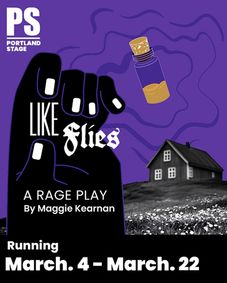 Like Flies, a rage play show poster