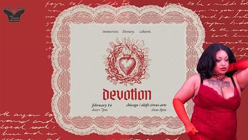 Devotion - Poetry, Tarot, Burlesque, Aerial Arts and More, Presented by Poetry Brothel Chicago show poster
