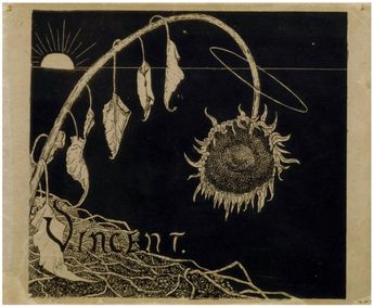 Four Cut Sunflowers show poster