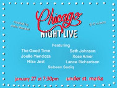 Chicago Night Live show poster