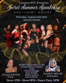 Secret Summer Speakeasy show poster