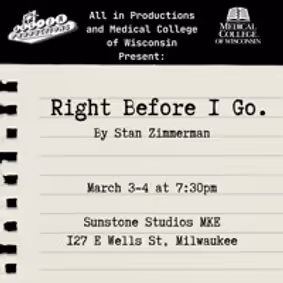 Right Before I Go show poster