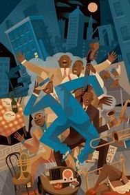 Five Guys Named Moe show poster