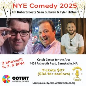 New Year's Eve Comedy: Jim Ruberti hosts Sean Sullivan, Tyler Hittner show poster