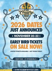 St. Pete Country Fest – Friday show poster