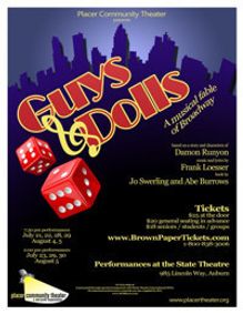 Guys and Dolls show poster