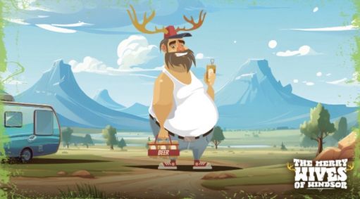 THE MERRY WIVES OF WINDSOR show poster