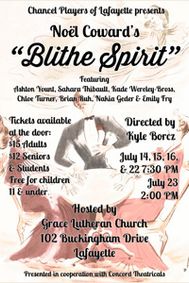 Blithe Spirit show poster