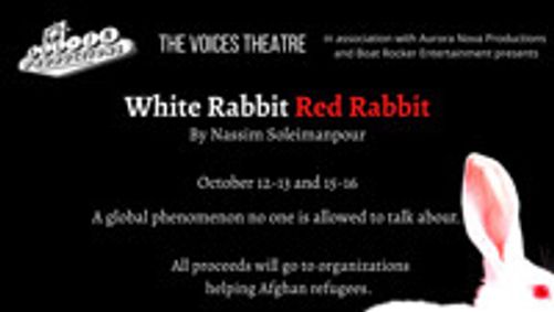 White Rabbit Red Rabbit show poster