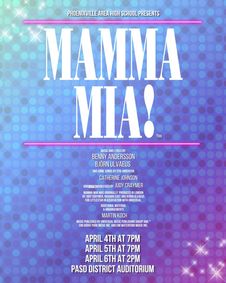 MAMMA MIA show poster